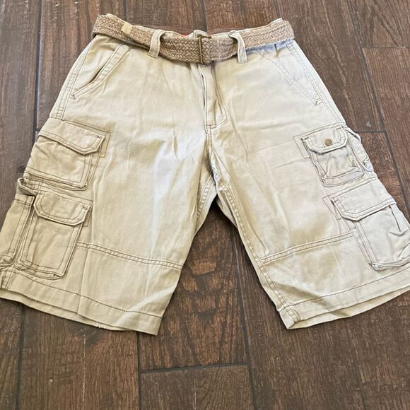 Plugg Co Tan Cargo Shorts with Relaxed Fit Men’s Size 29 New No Tag - Picture 2 of 11